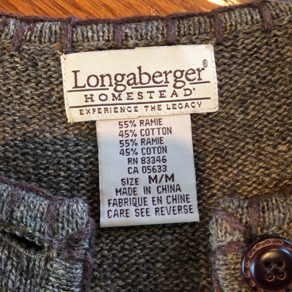 Longaberger Sweater Vest - Picture 2 of 3